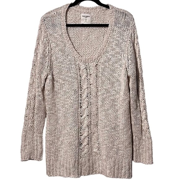 OLD NAVY Super Soft Knit Sweater Beige / Tan Plus Size 2X NWOT - Picture 1 of 6